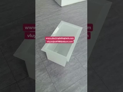 Белый полипропиленовый сварный химический резервуар для хранения/резервуар для электропластики