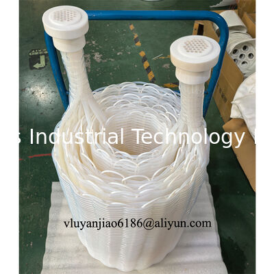 Цилиндрические потолочные трубы типа PTFE Флуоропластичные теплообменники для химической жидкости